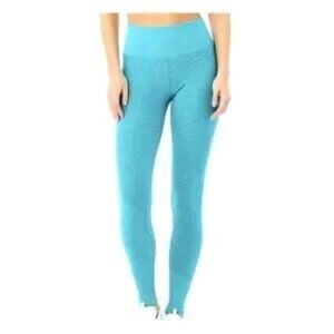 Alo Yoga Alosoft Leggings Blue Quartz Heather Athletic Workout Gym Athleisure XS